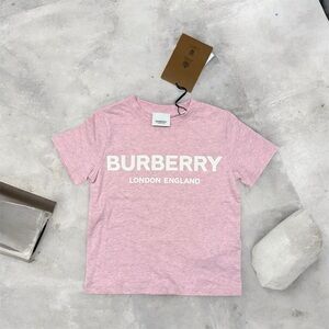 Burberry Kids Light Pink Logo Tee